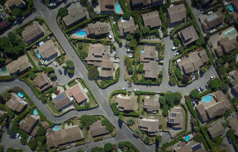 neighborhood from above