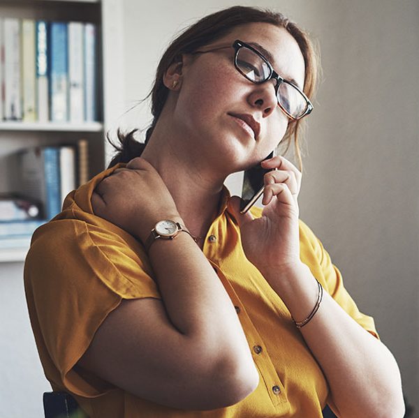 Image of woman on phone