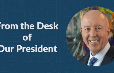 Photo of Chris Marshall, Vice Chairman and President of Mr. Cooper Group, next to text: "From the Desk of Our President"